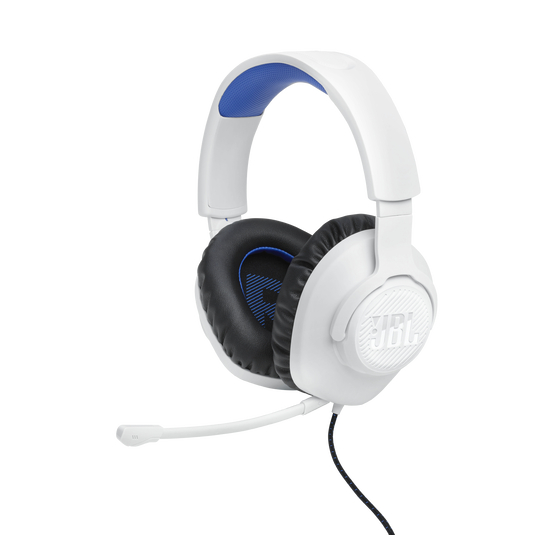 JBL Quantum 100P Console - White - Wired over-ear gaming headset with a detachable mic - Detailshot 3 image number null
